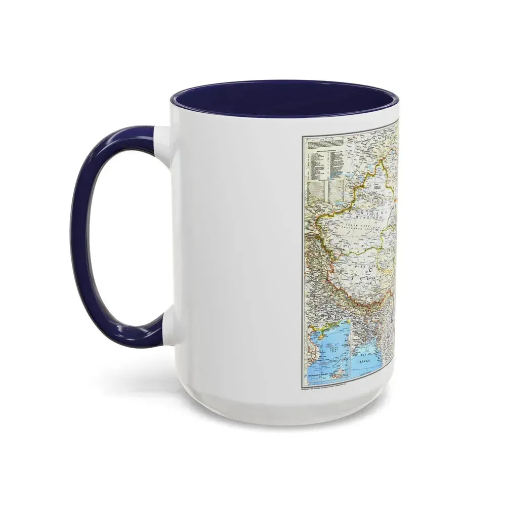 China 1 (1991) (Map) Accent Coffee Mug - Go Mug Yourself