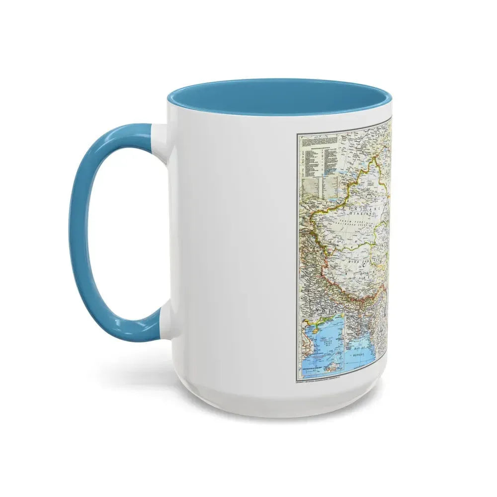 China 1 (1991) (Map) Accent Coffee Mug - Go Mug Yourself