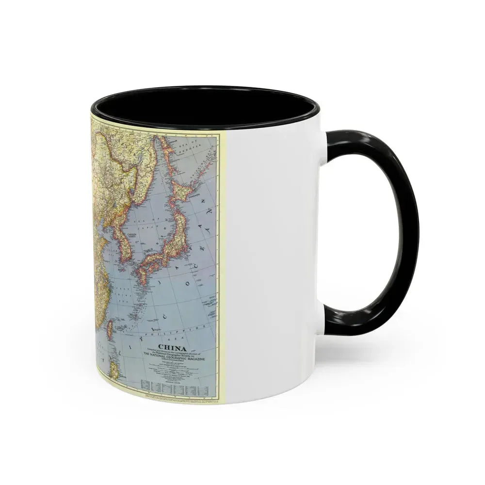 China (1945) (Map) Accent Coffee Mug - Go Mug Yourself
