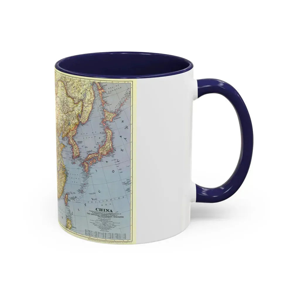 China (1945) (Map) Accent Coffee Mug - Go Mug Yourself
