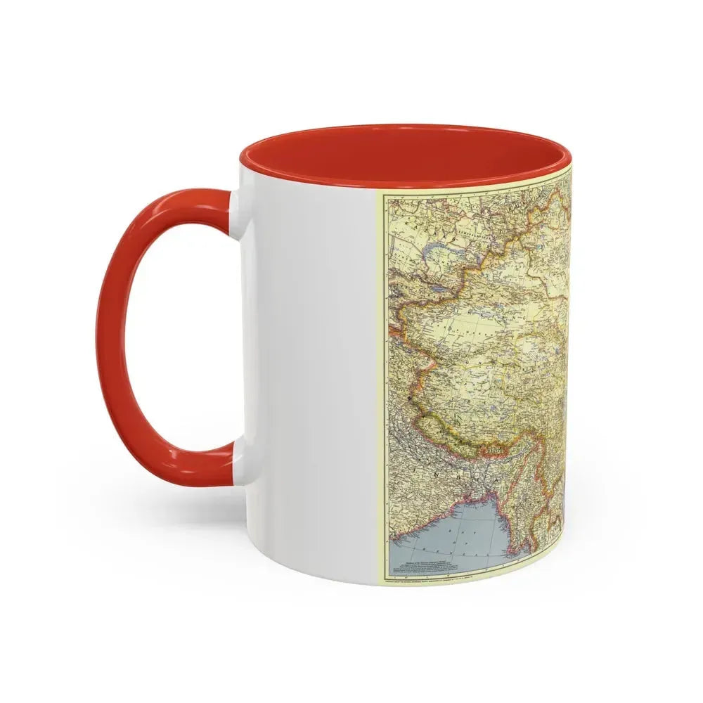 China (1945) (Map) Accent Coffee Mug - Go Mug Yourself