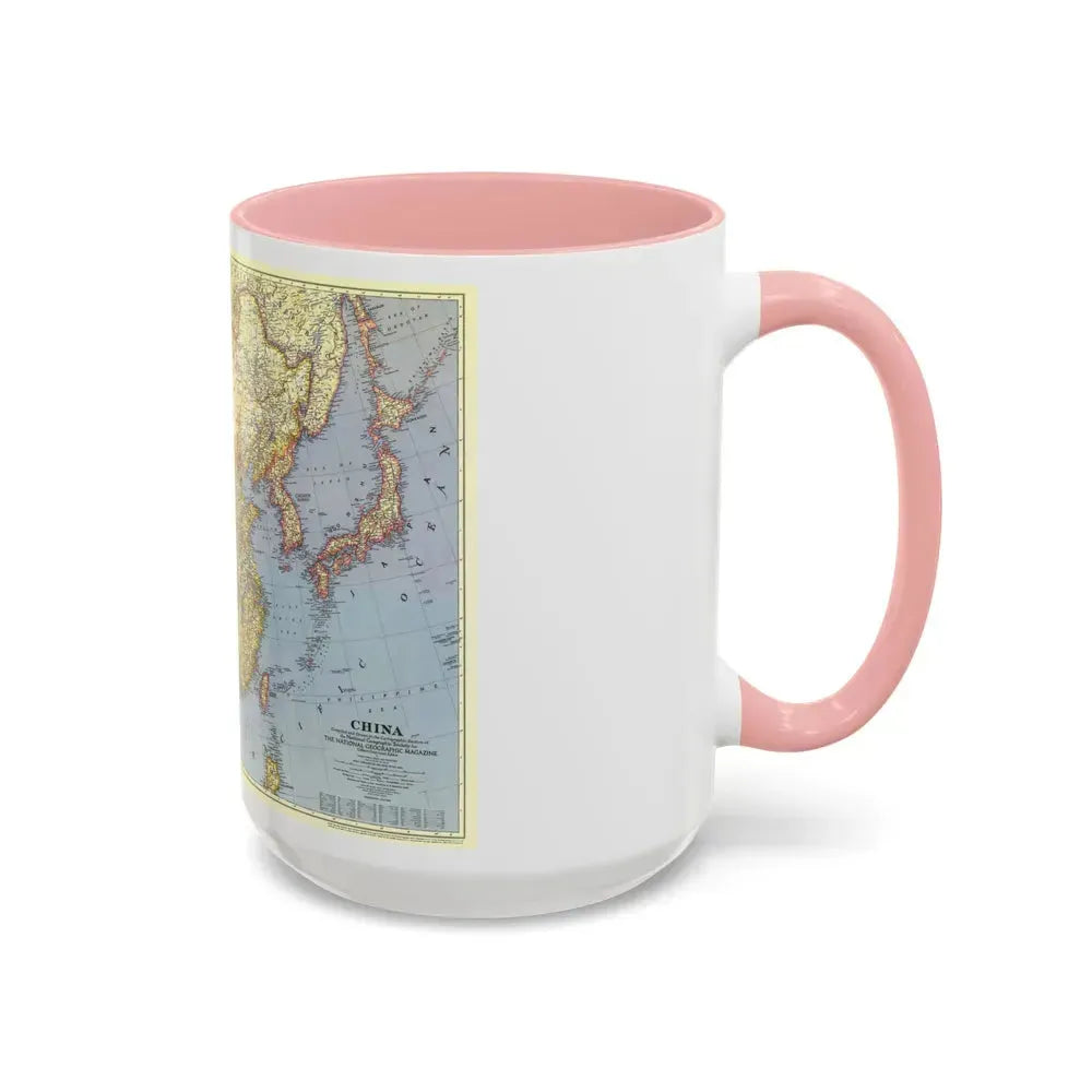 China (1945) (Map) Accent Coffee Mug - Go Mug Yourself