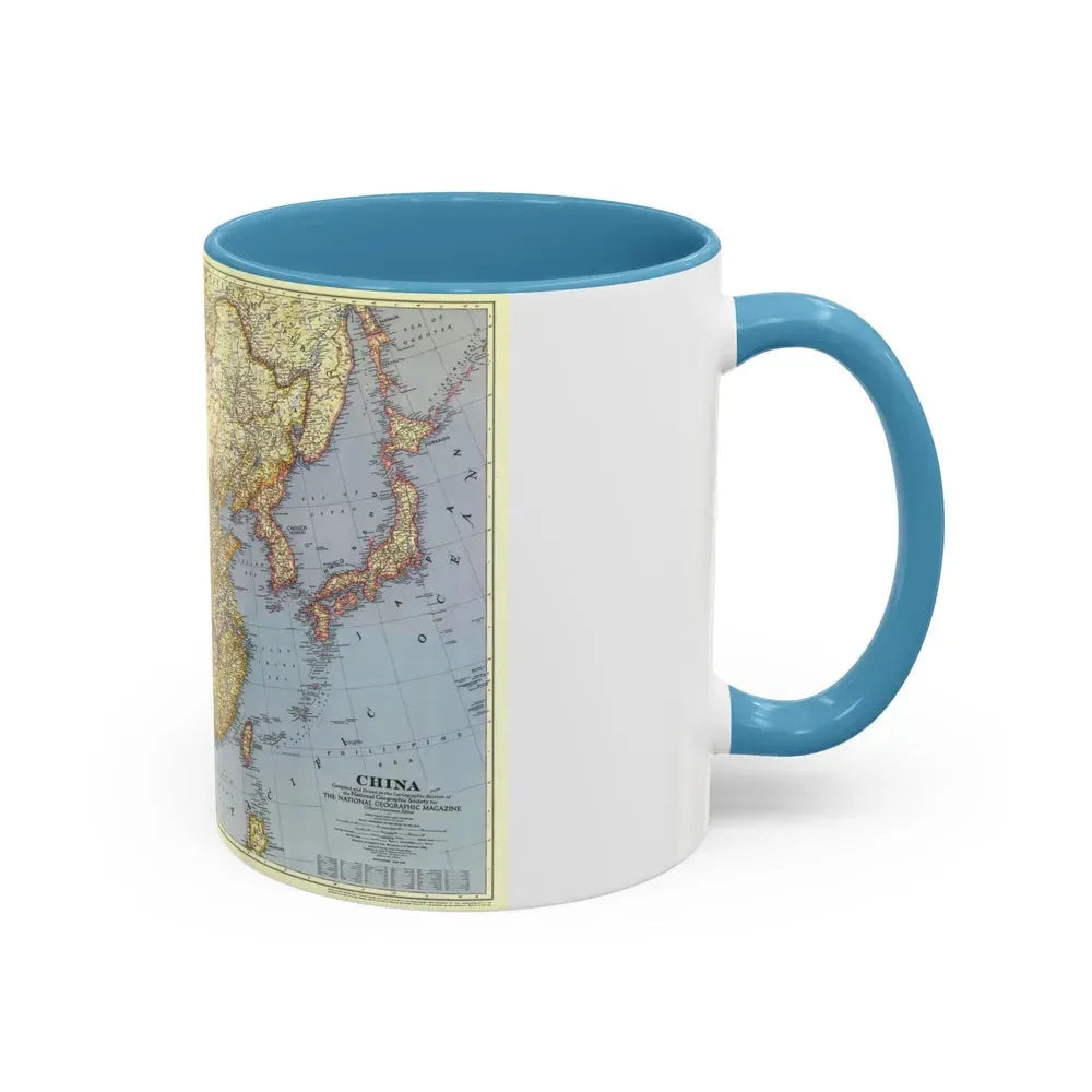 China (1945) (Map) Accent Coffee Mug - Go Mug Yourself