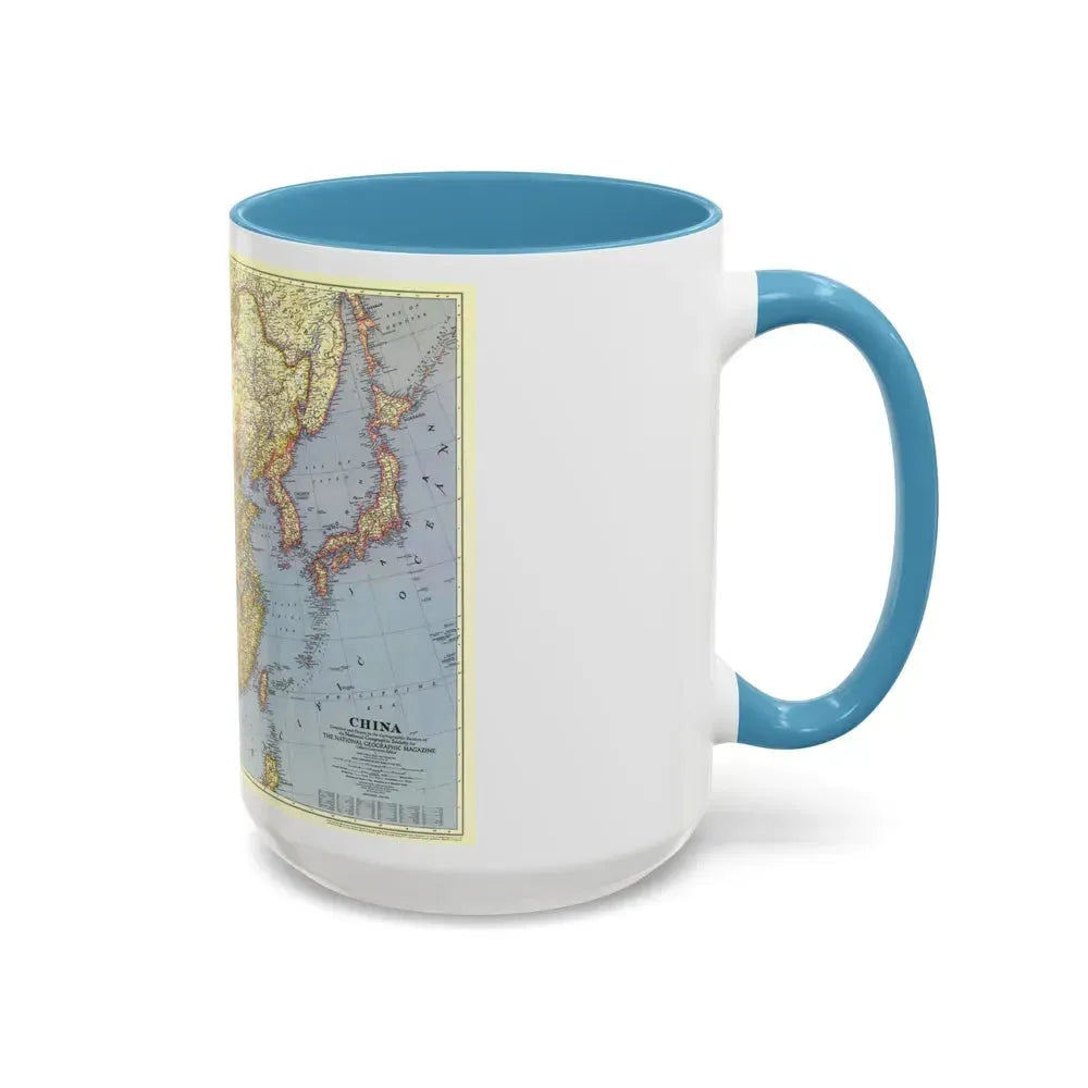 China (1945) (Map) Accent Coffee Mug - Go Mug Yourself