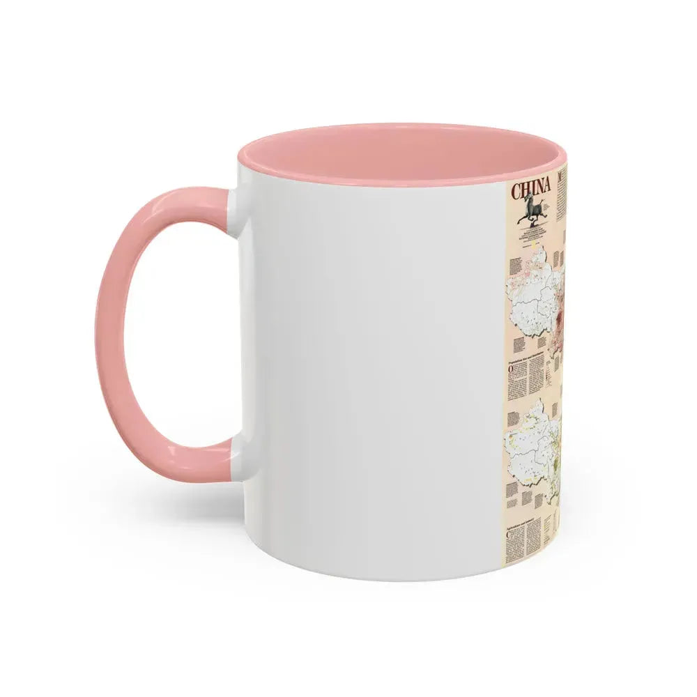 China 2 (1991) (Map) Accent Coffee Mug - Go Mug Yourself