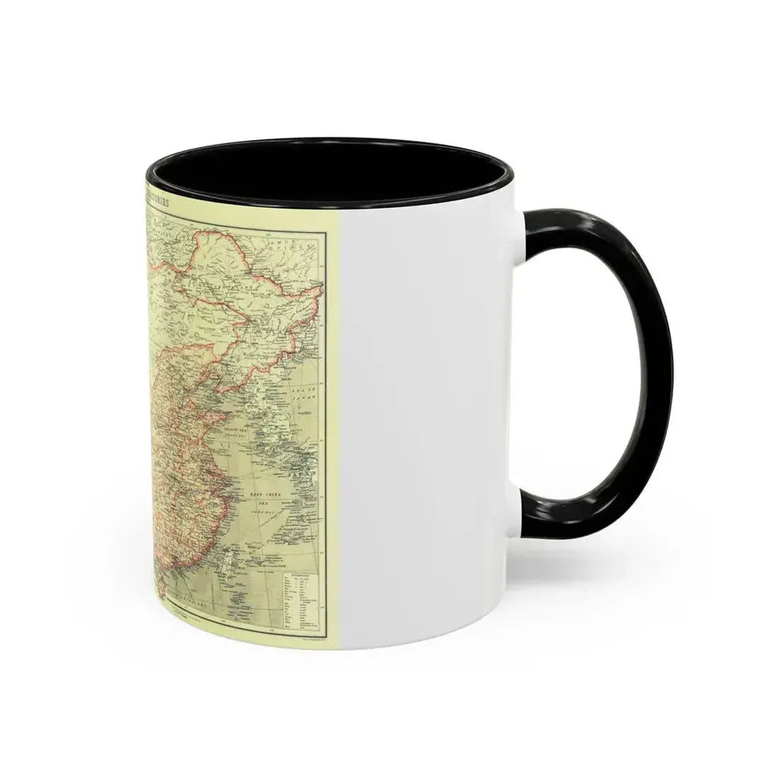 China and its Territories (1912) (Map) Accent Coffee Mug - Go Mug Yourself
