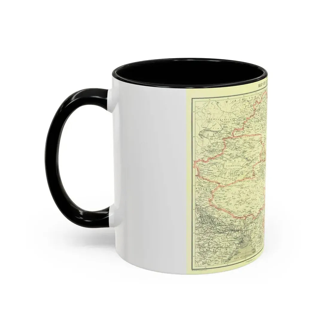 China and its Territories (1912) (Map) Accent Coffee Mug - Go Mug Yourself