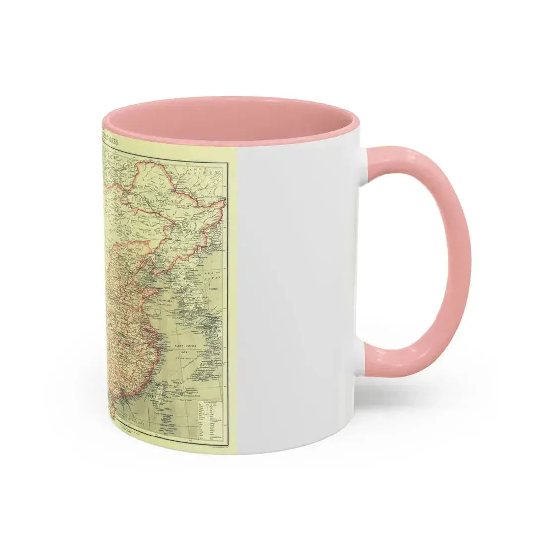 China and its Territories (1912) (Map) Accent Coffee Mug - Go Mug Yourself