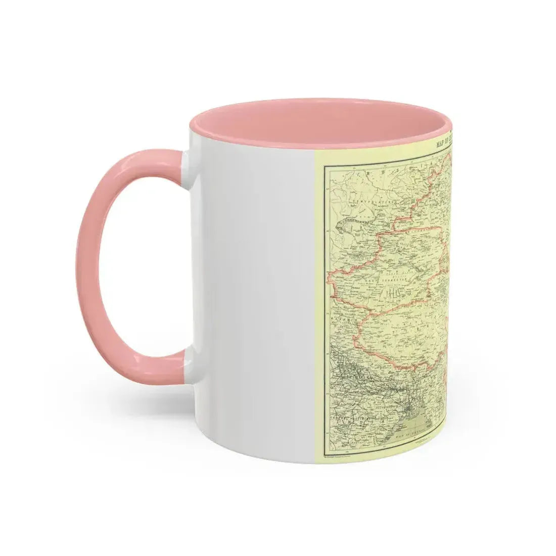 China and its Territories (1912) (Map) Accent Coffee Mug - Go Mug Yourself