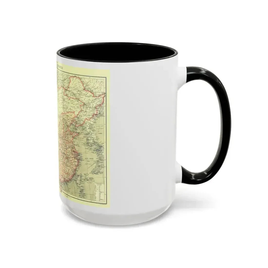 China and its Territories (1912) (Map) Accent Coffee Mug - Go Mug Yourself