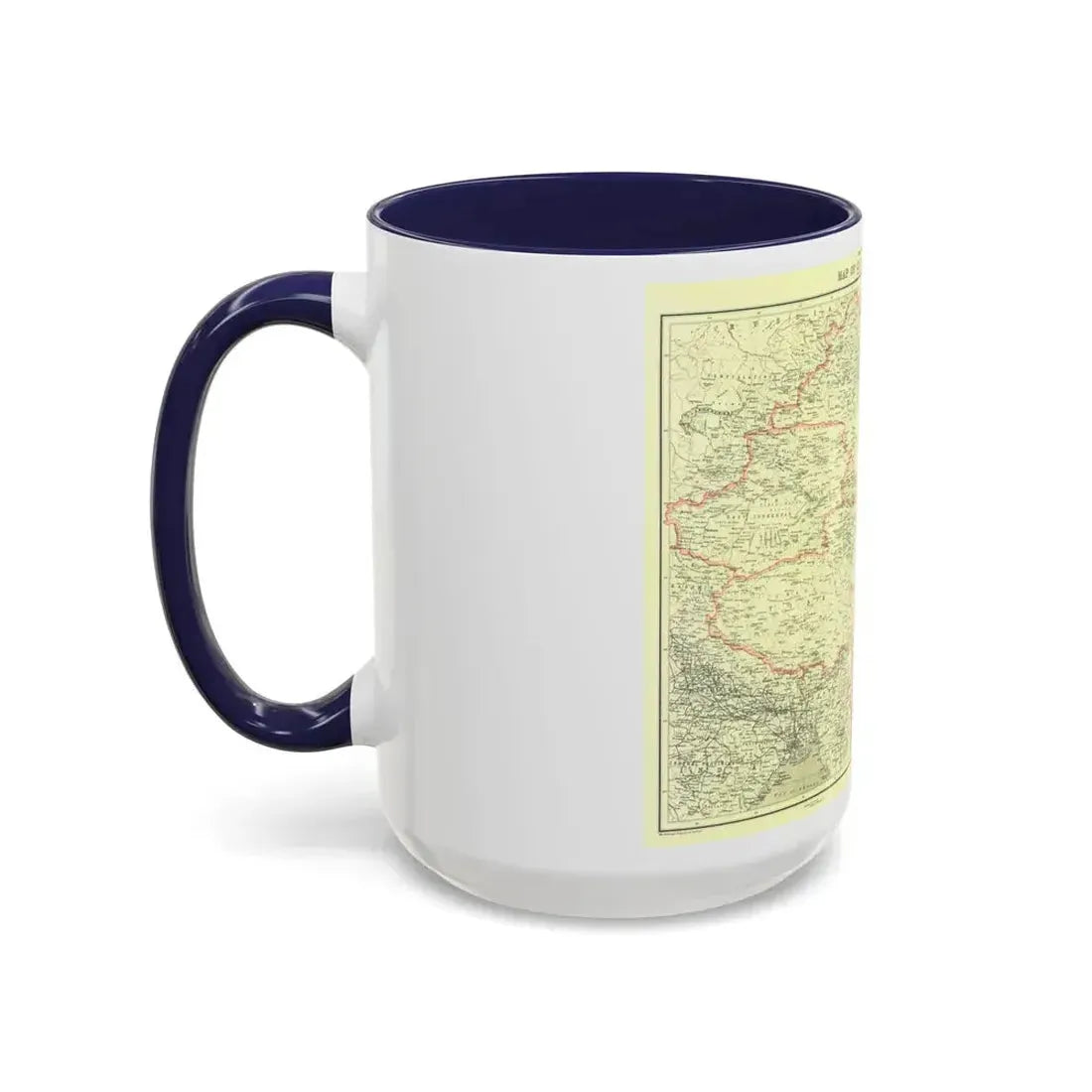 China and its Territories (1912) (Map) Accent Coffee Mug - Go Mug Yourself