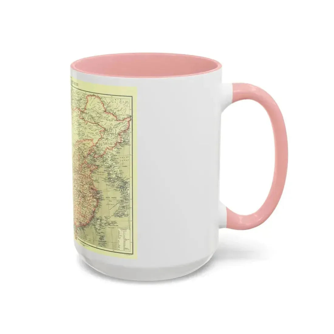 China and its Territories (1912) (Map) Accent Coffee Mug - Go Mug Yourself