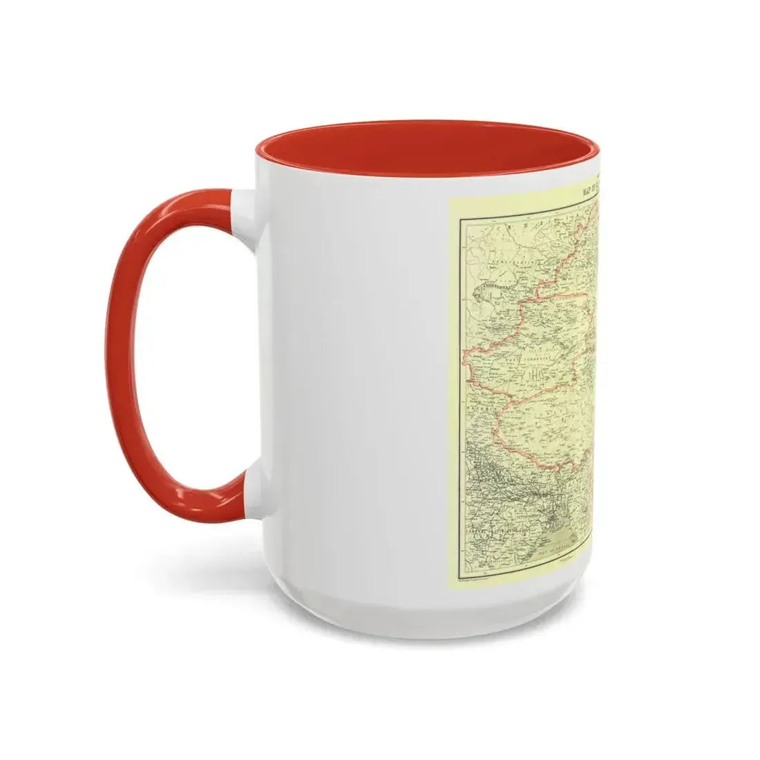 China and its Territories (1912) (Map) Accent Coffee Mug - Go Mug Yourself