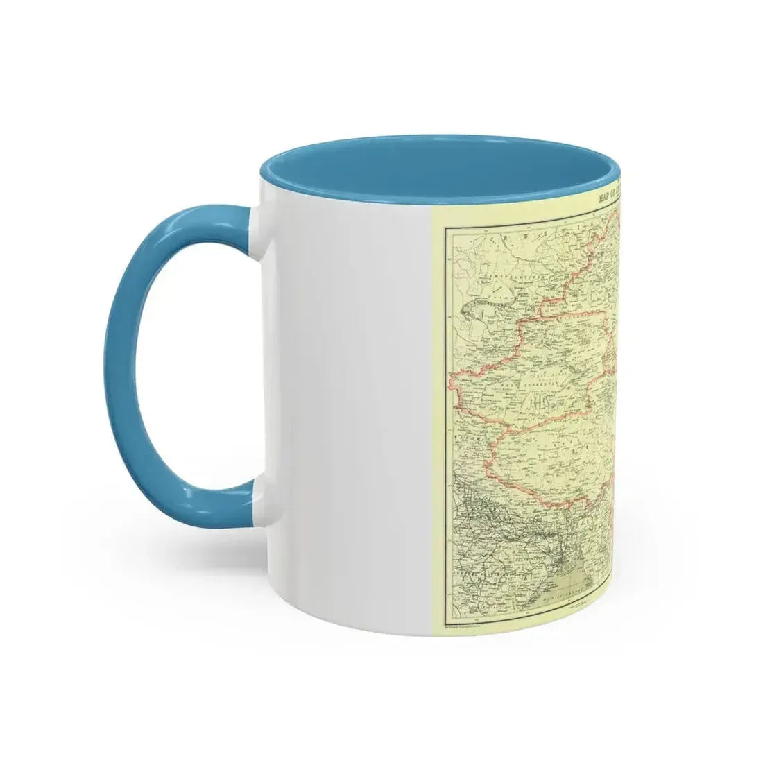 China and its Territories (1912) (Map) Accent Coffee Mug - Go Mug Yourself