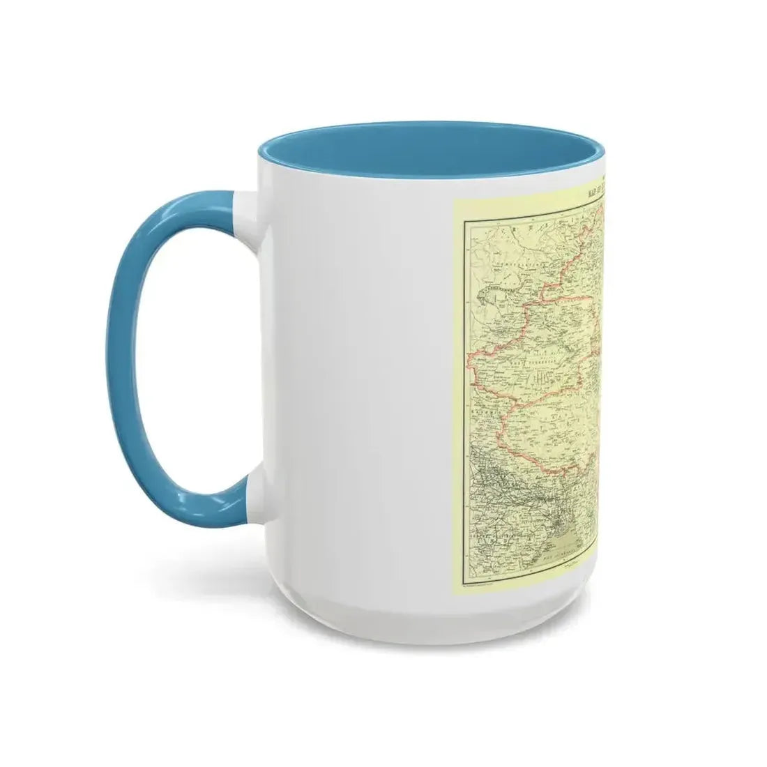 China and its Territories (1912) (Map) Accent Coffee Mug - Go Mug Yourself