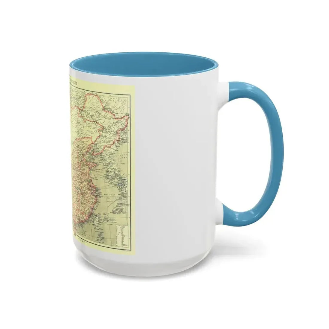 China and its Territories (1912) (Map) Accent Coffee Mug - Go Mug Yourself