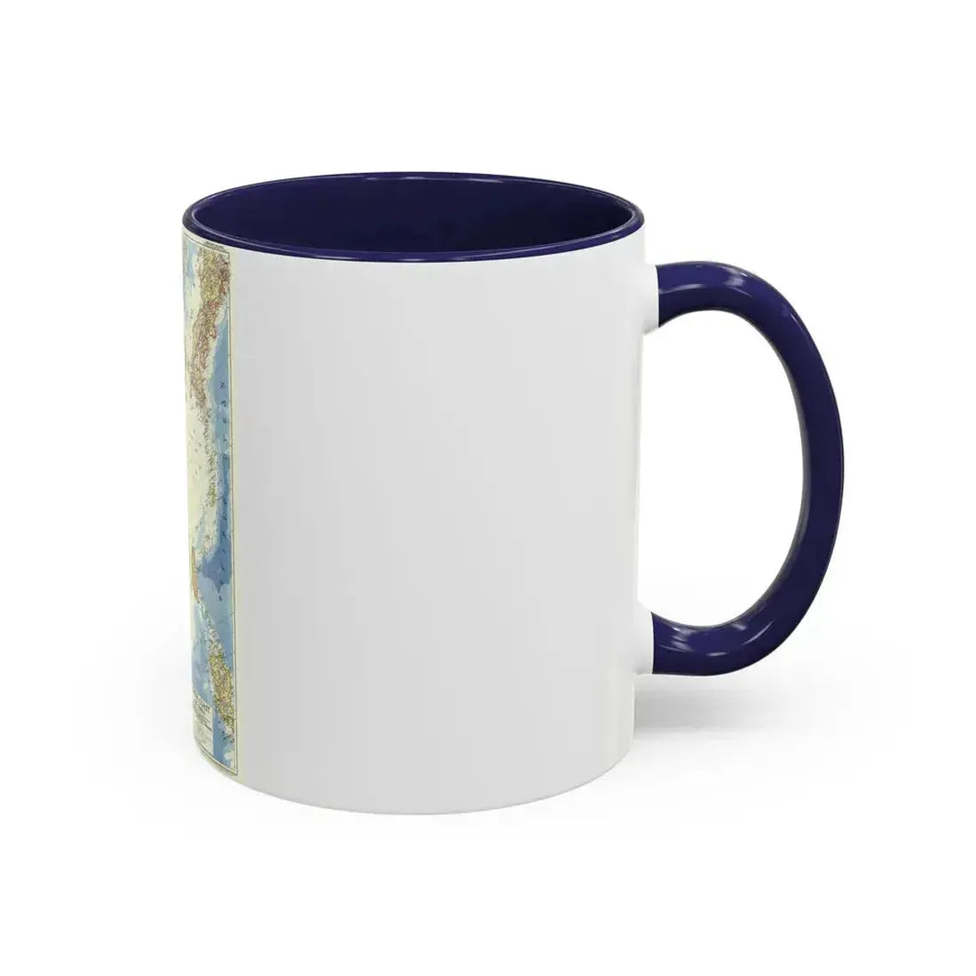 China Coast and Korea (1953) (Map) Accent Coffee Mug - Go Mug Yourself
