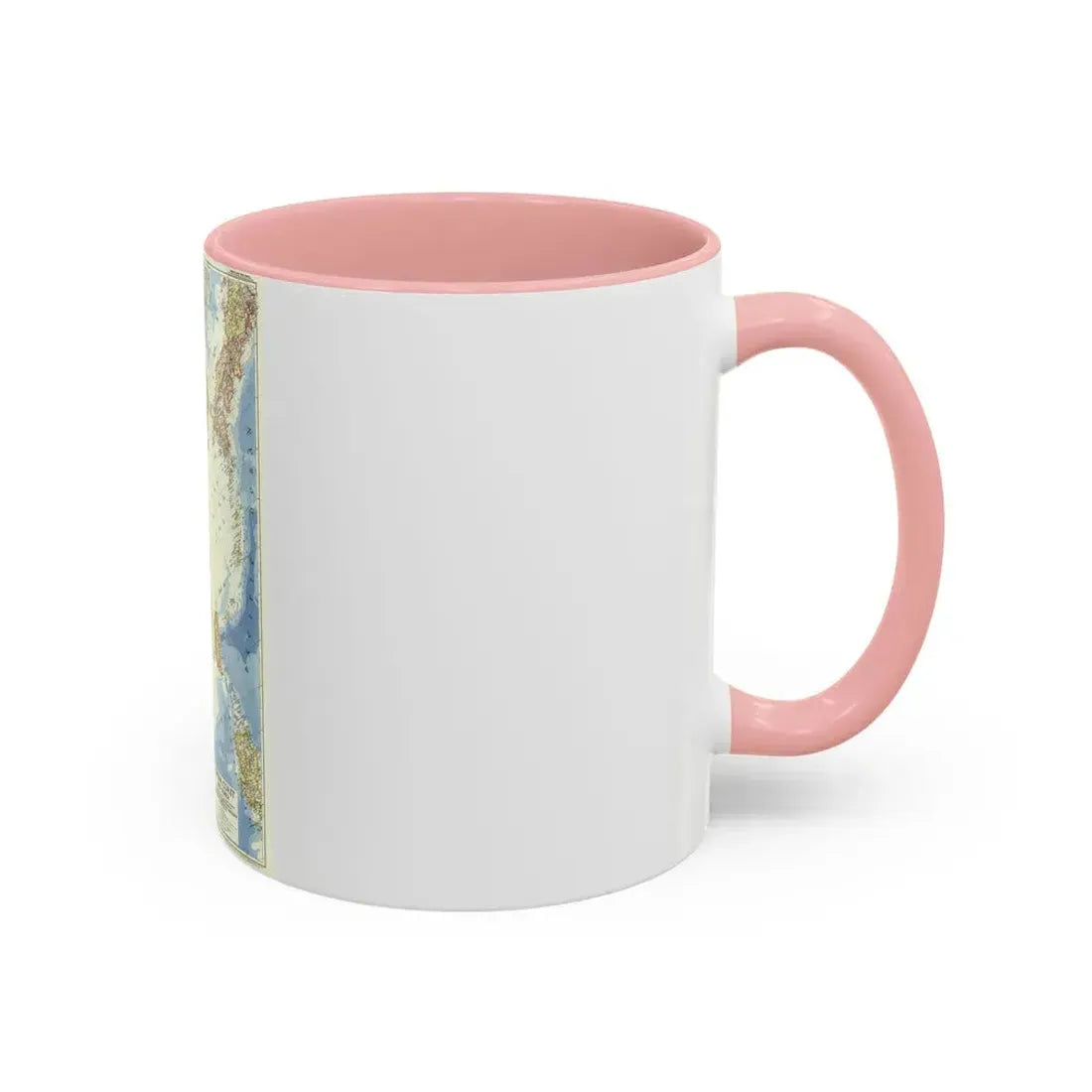 China Coast and Korea (1953) (Map) Accent Coffee Mug - Go Mug Yourself