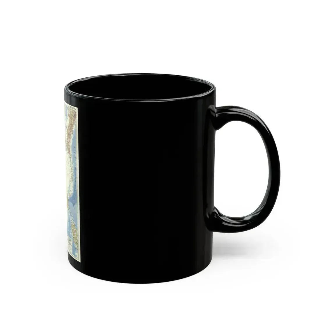 China Coast and Korea (1953) (Map) Black Coffee Mug - Go Mug Yourself