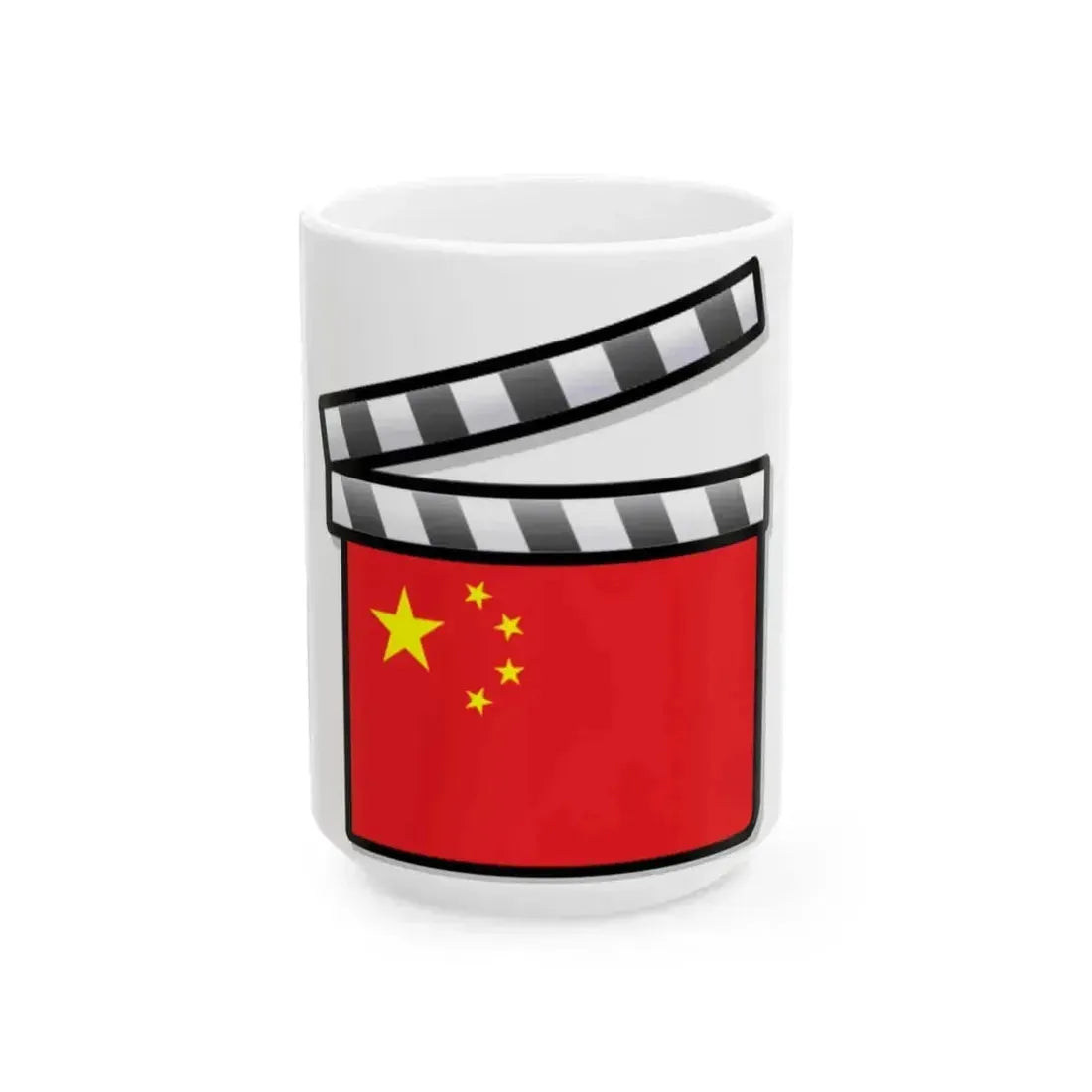 China film clapperboard (China) White Coffee Mug 15oz - Go Mug Yourself