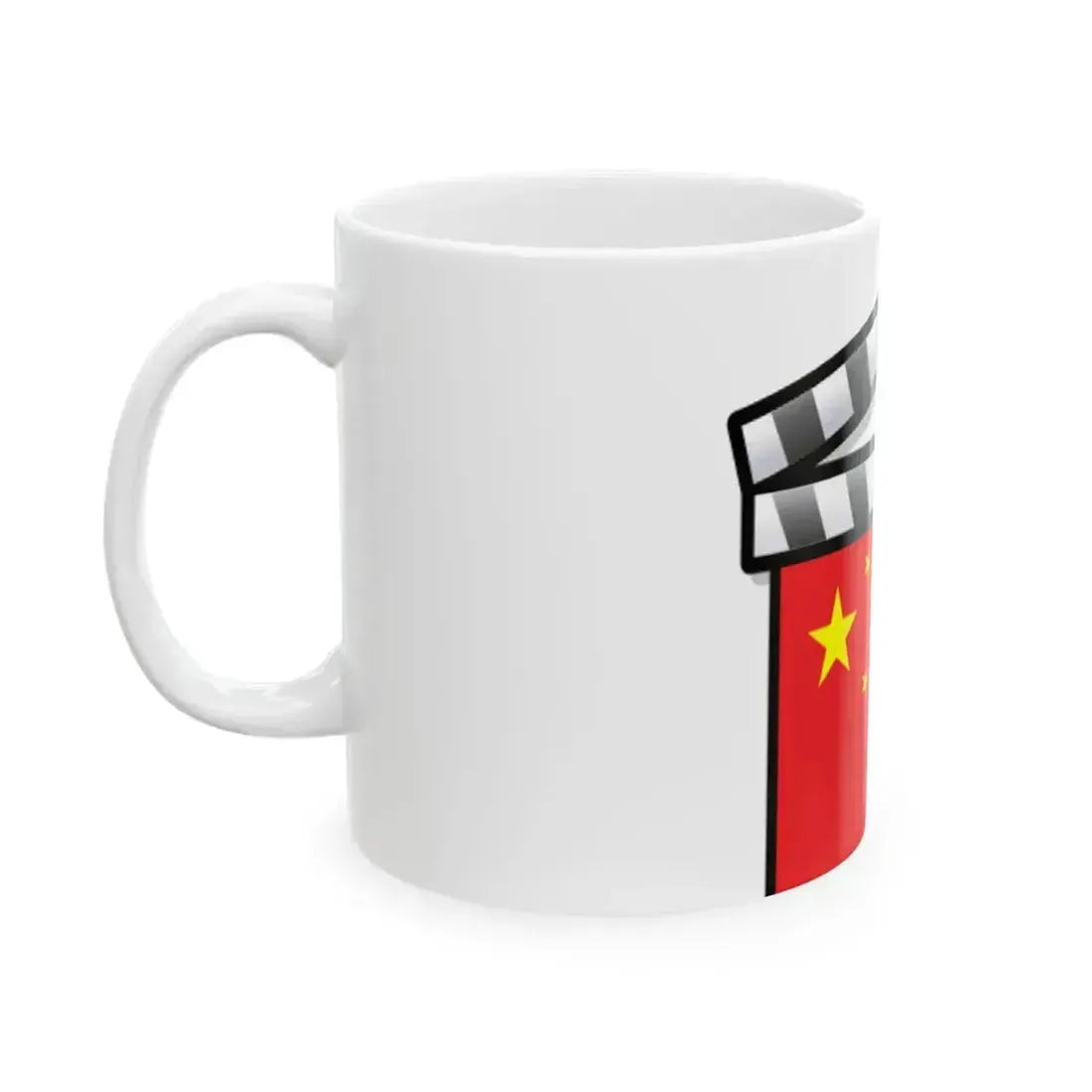 China film clapperboard (China) White Coffee Mug - Go Mug Yourself