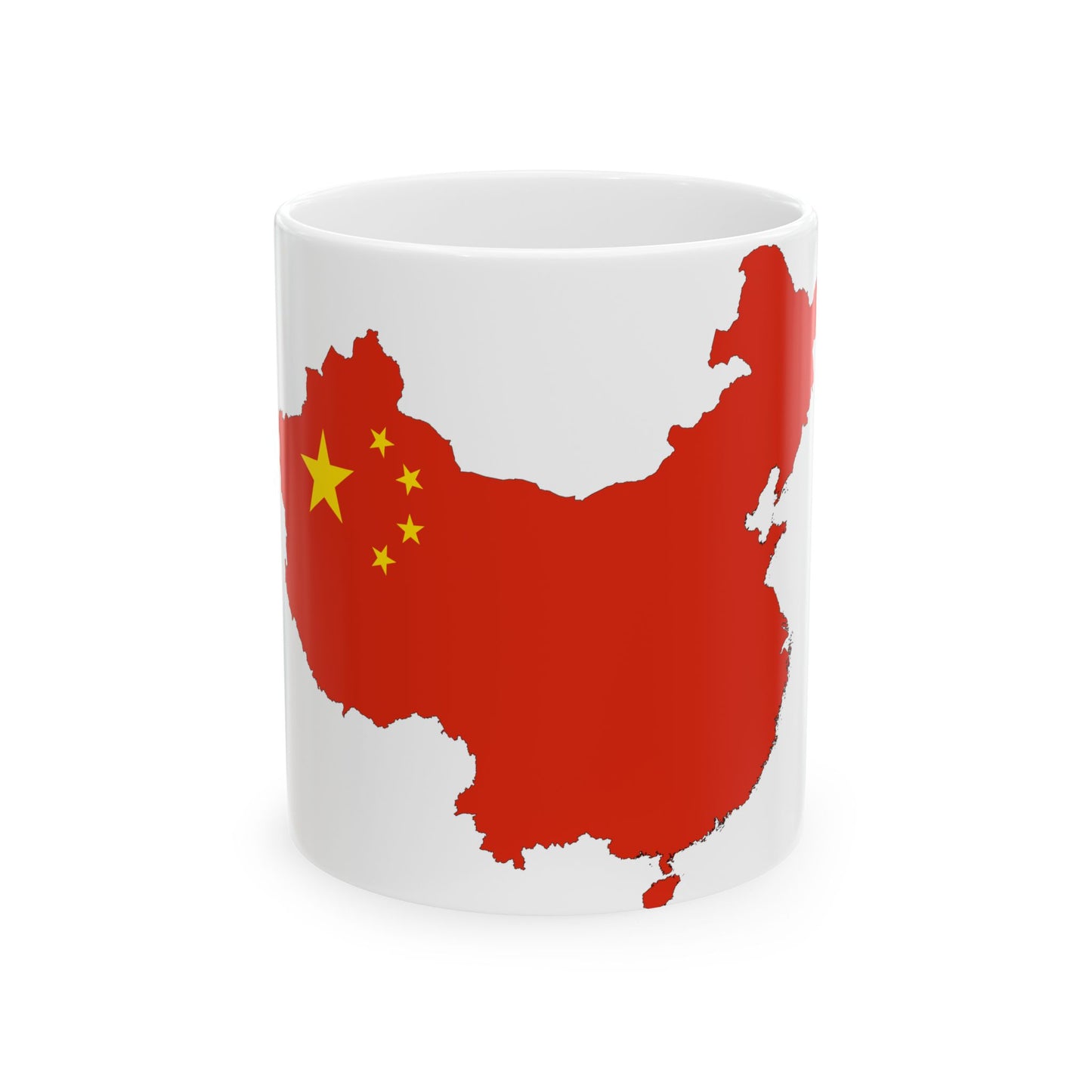 China-Flagmap (China) White Coffee Mug-11oz-Go Mug Yourself