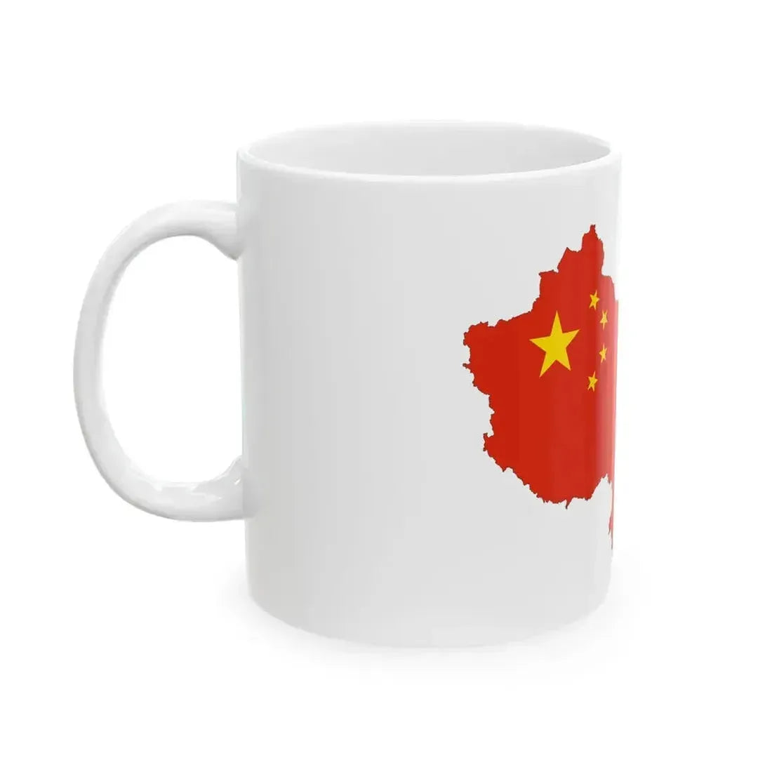 China-Flagmap (China) White Coffee Mug - Go Mug Yourself