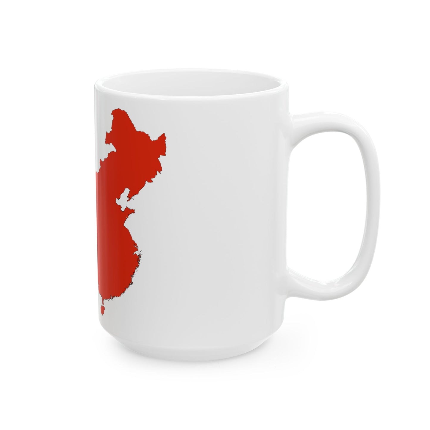 China-Flagmap (China) White Coffee Mug-Go Mug Yourself