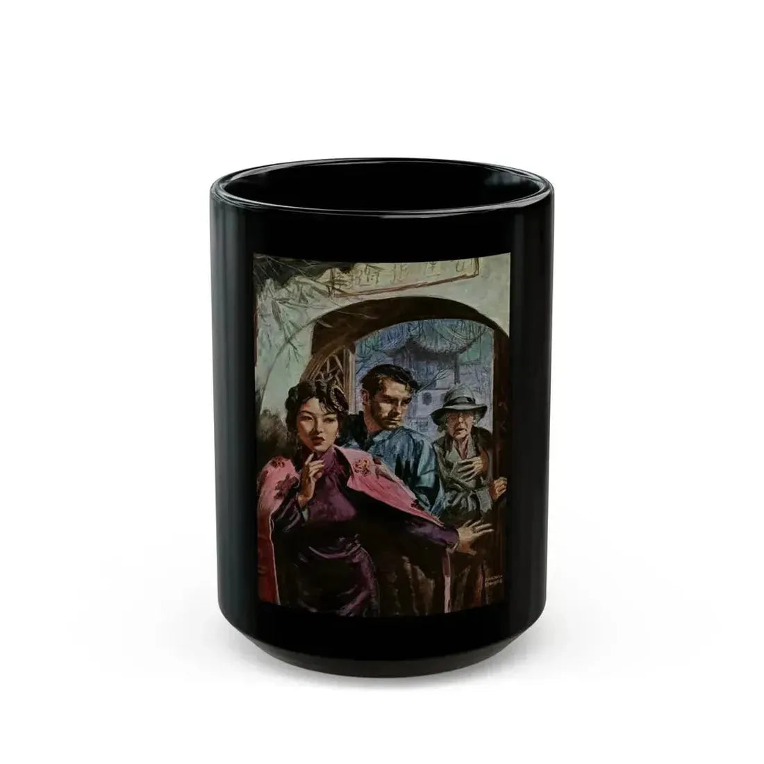 China Flight, 1943 - Black Coffee Mug 15oz - Go Mug Yourself