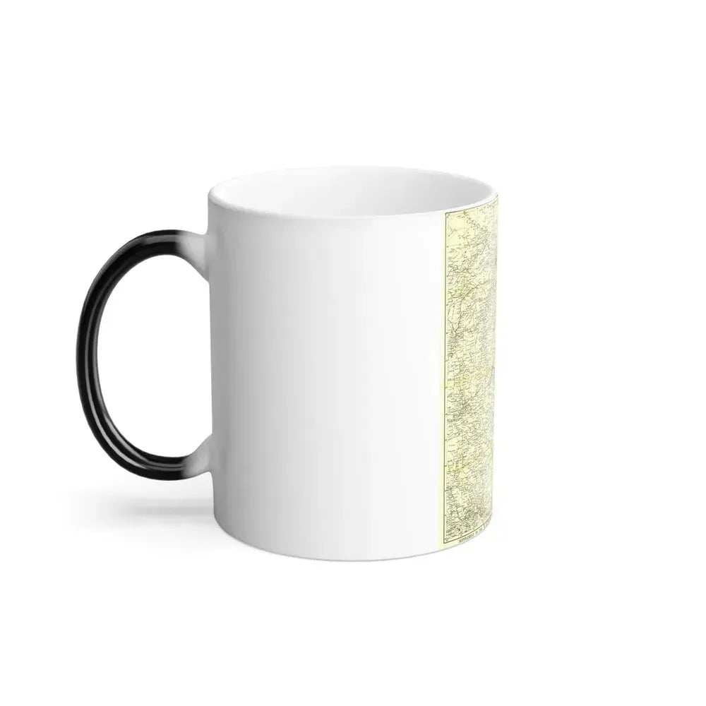 China, North Eastern (1900) (Map) Color Changing Mug 11oz - Go Mug Yourself