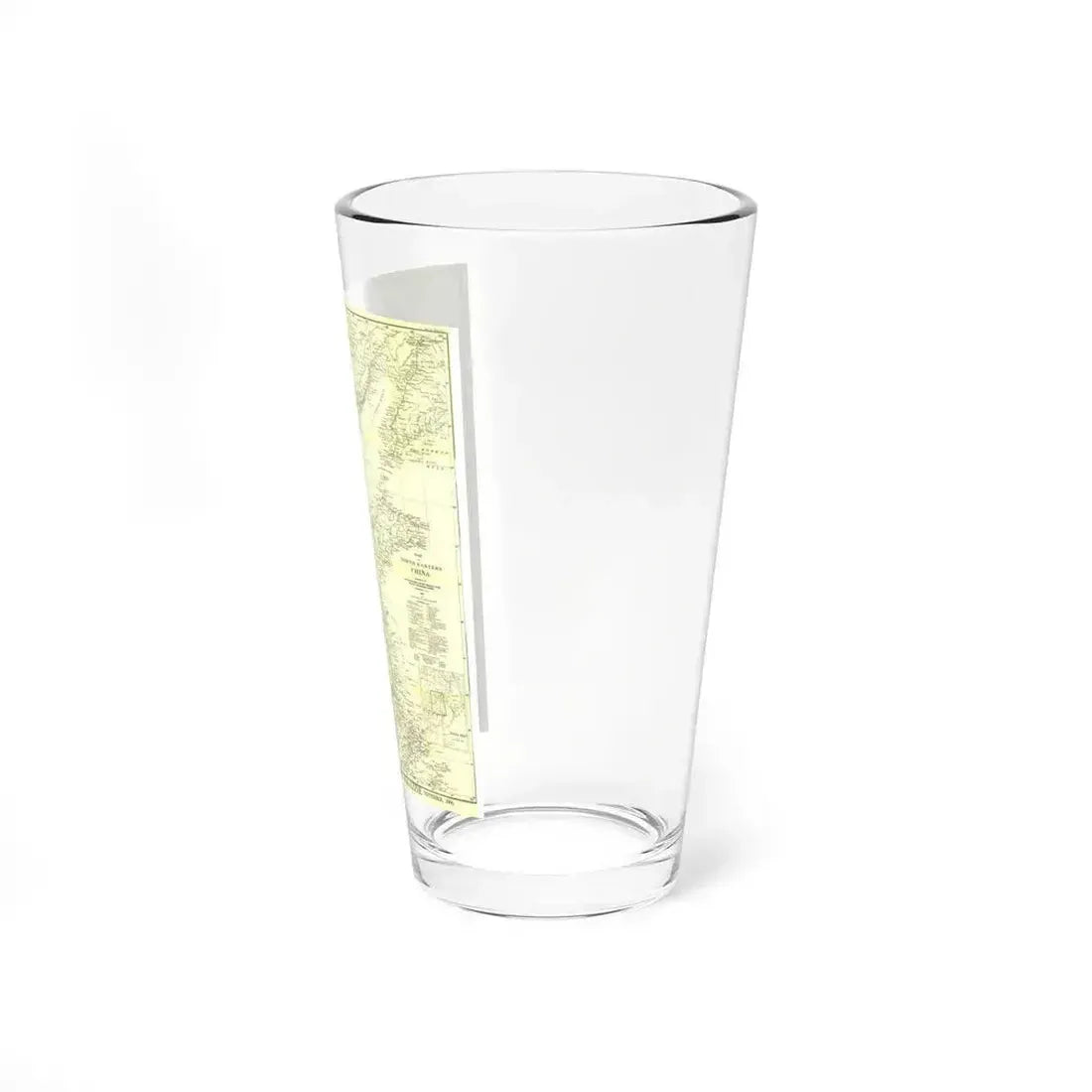 China, North Eastern (1900) (Map) Pint Glass 16oz - Go Mug Yourself