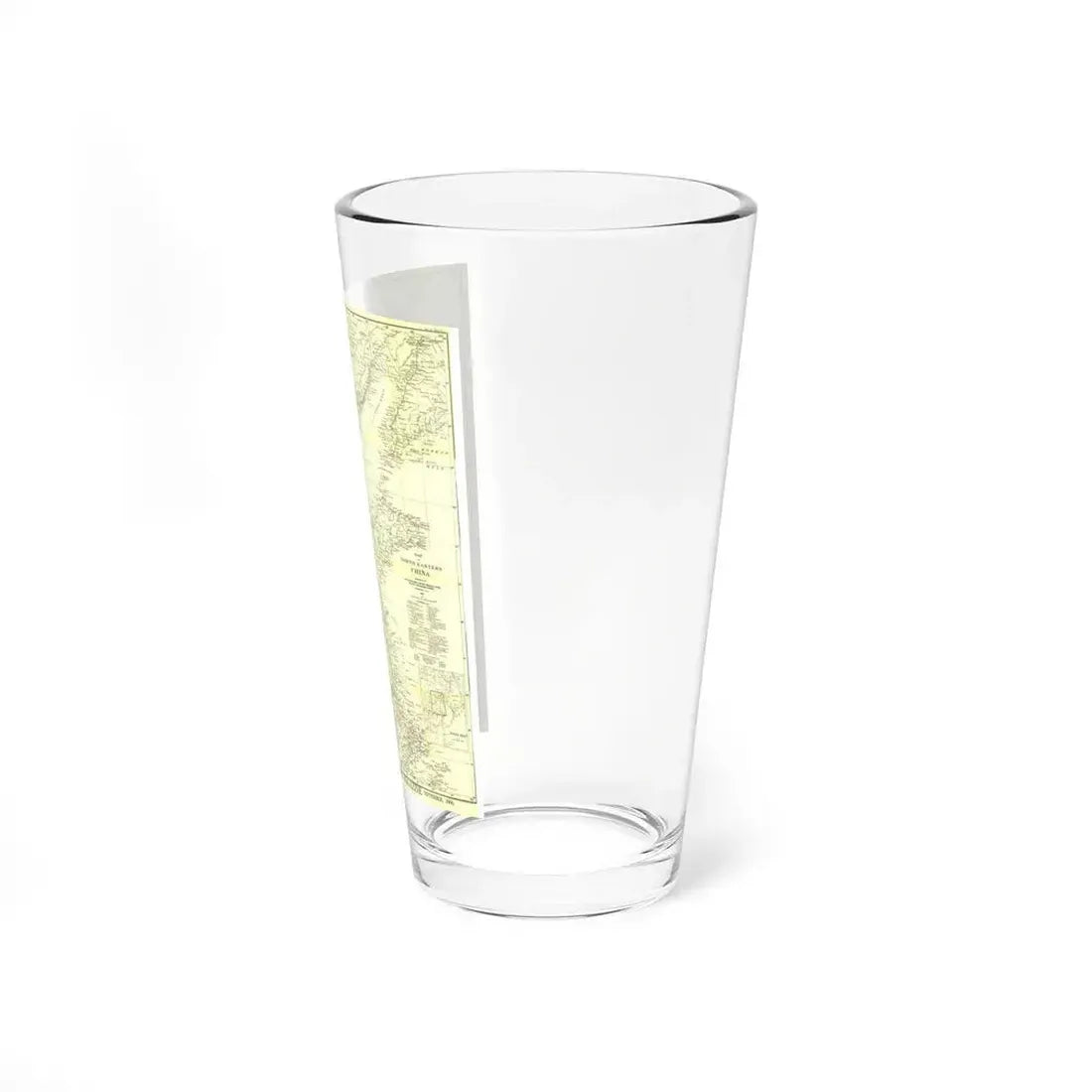 China, North Eastern (1900) (Map) Pint Glass 16oz - Go Mug Yourself