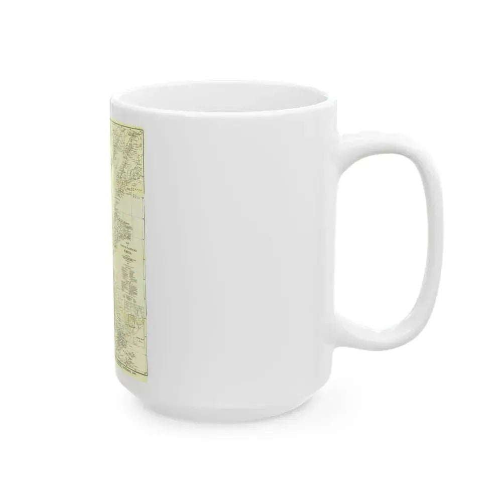 China, North Eastern (1900) (Map) White Coffee Mug - Go Mug Yourself