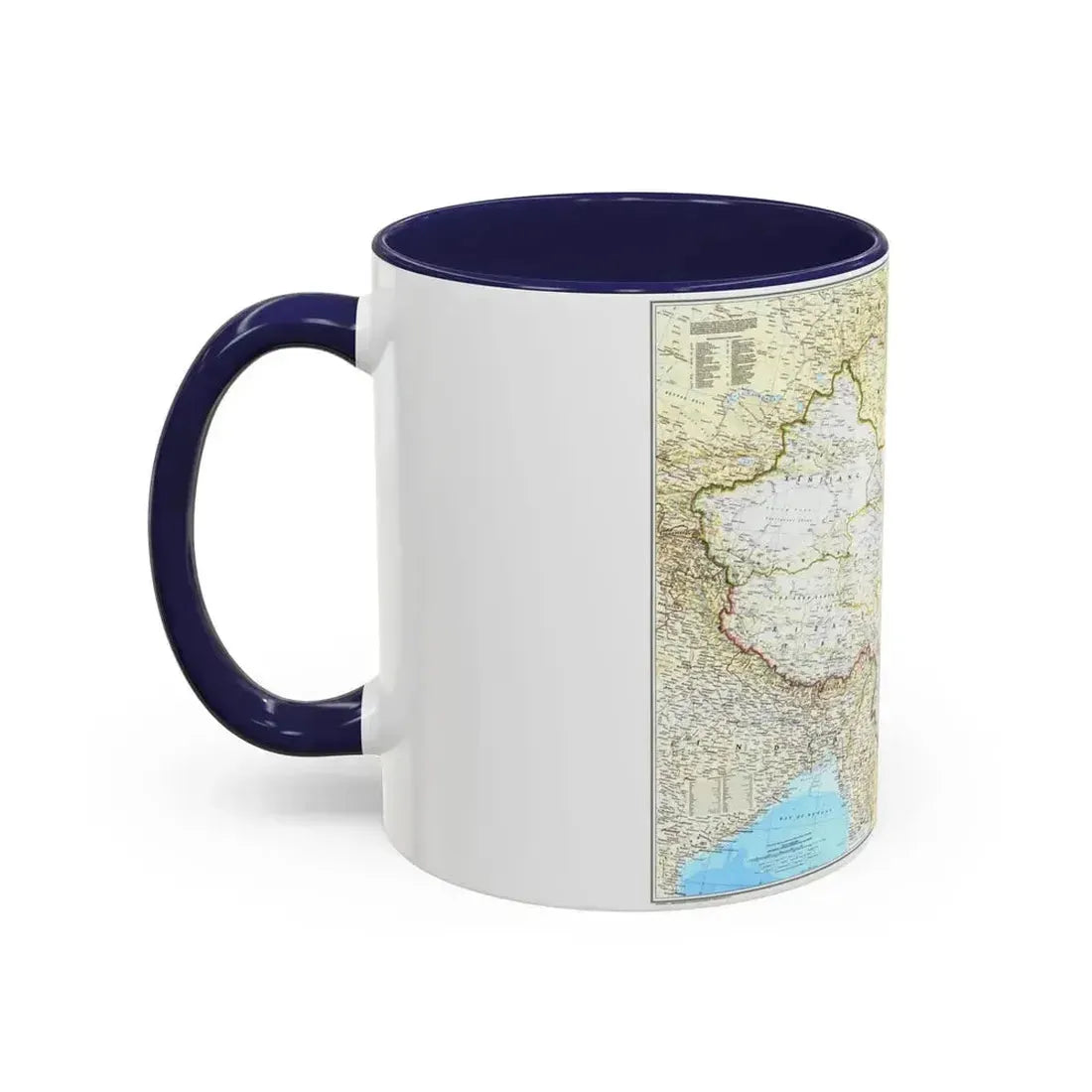 China - The People's Republic (1980) (Map) Accent Coffee Mug - Go Mug Yourself