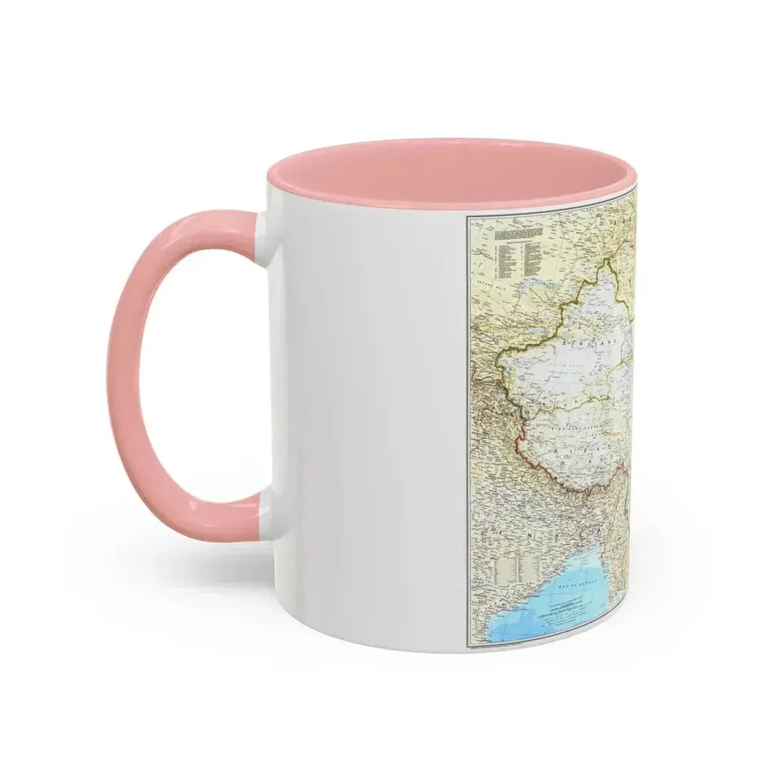 China - The People's Republic (1980) (Map) Accent Coffee Mug - Go Mug Yourself