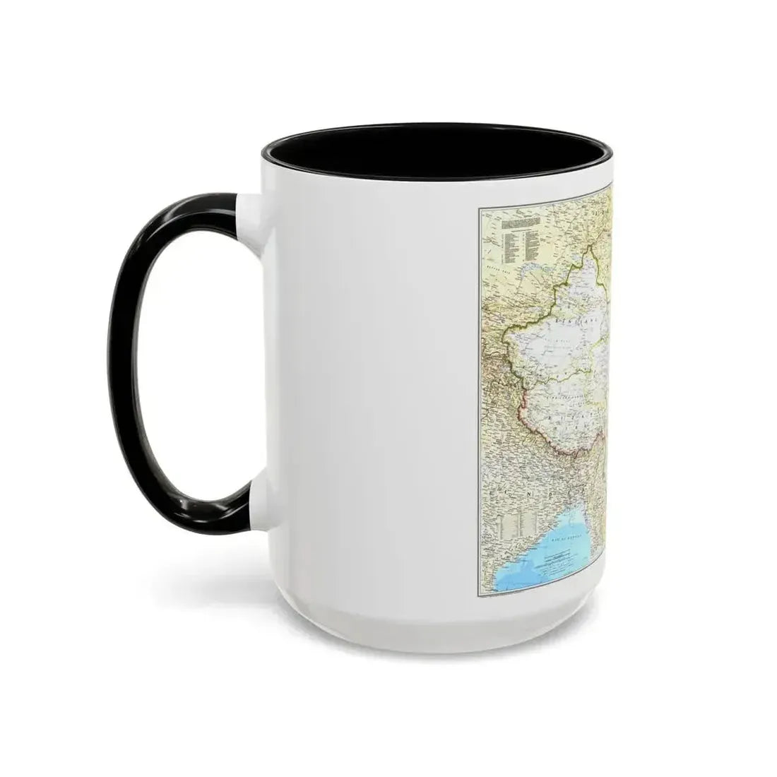 China - The People's Republic (1980) (Map) Accent Coffee Mug - Go Mug Yourself