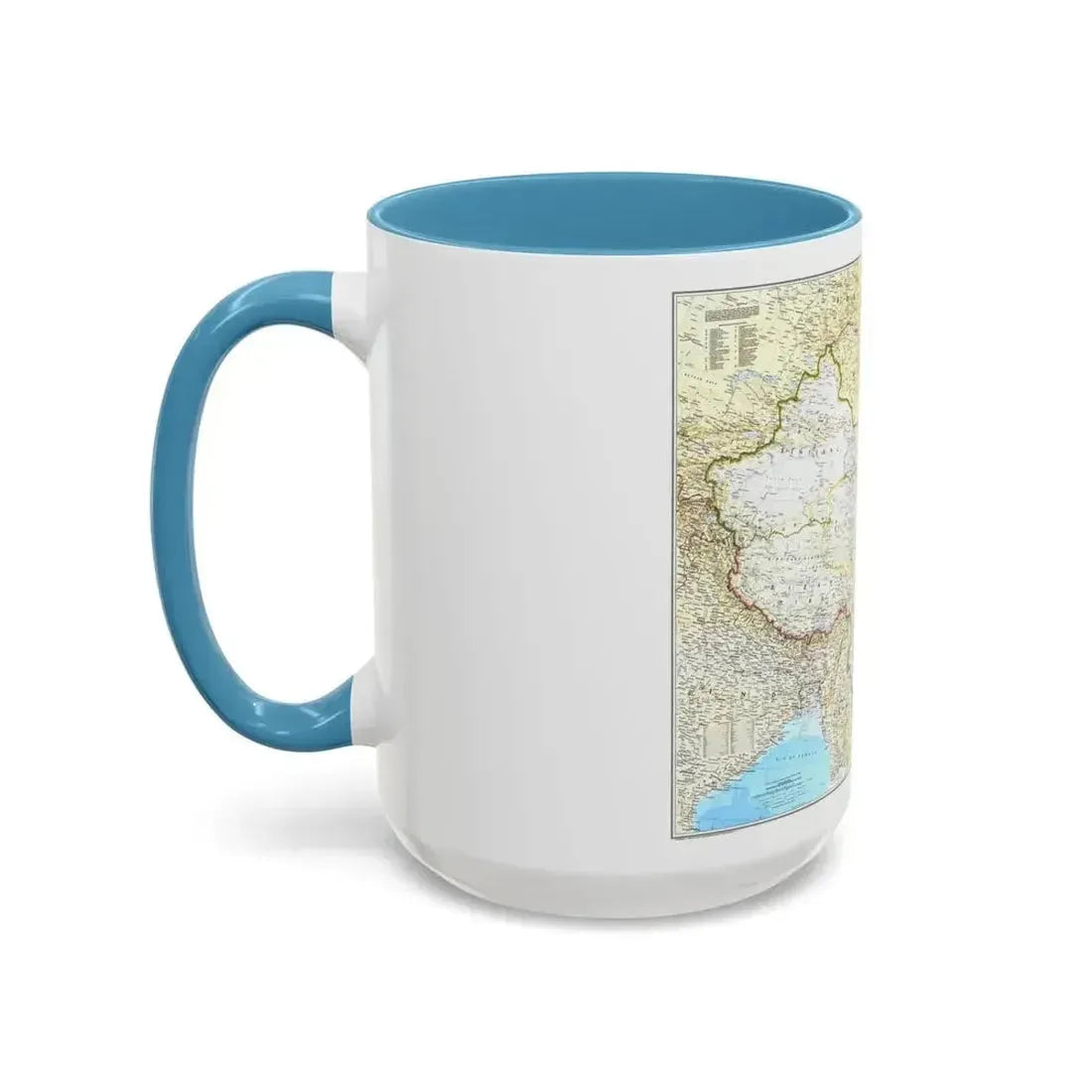 China - The People's Republic (1980) (Map) Accent Coffee Mug - Go Mug Yourself