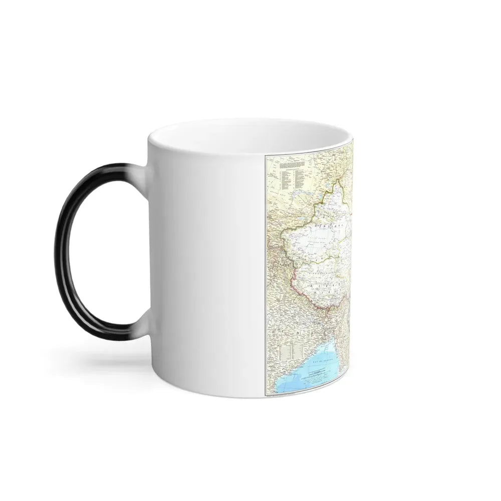 China - The People's Republic (1980) (Map) Color Changing Mug 11oz - Go Mug Yourself