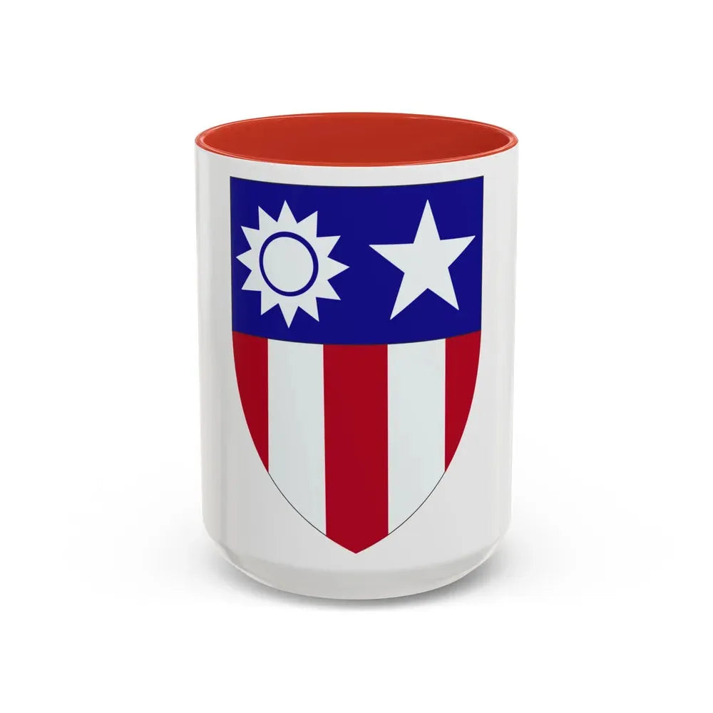ChinaBurmaIndia Theater (U.S. Army) Accent Coffee Mug 15oz Red - Go Mug Yourself