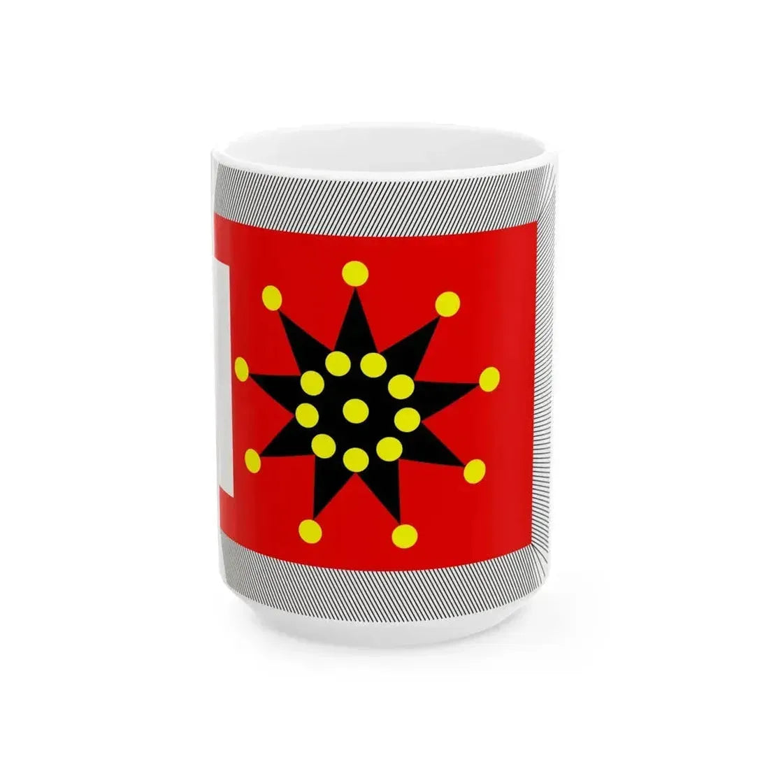Chinese Army Regiment Flag 1912-1928 (China) White Coffee Mug 15oz - Go Mug Yourself
