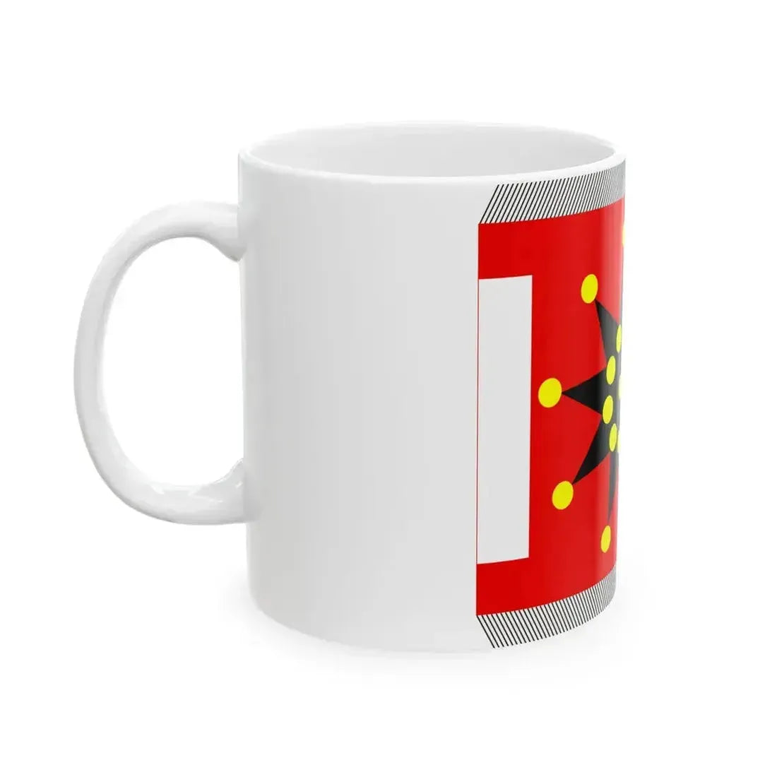 Chinese Army Regiment Flag 1912-1928 (China) White Coffee Mug - Go Mug Yourself