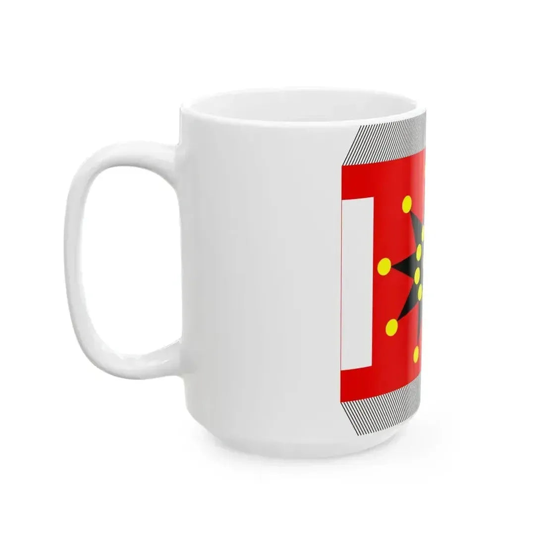 Chinese Army Regiment Flag 1912-1928 (China) White Coffee Mug - Go Mug Yourself