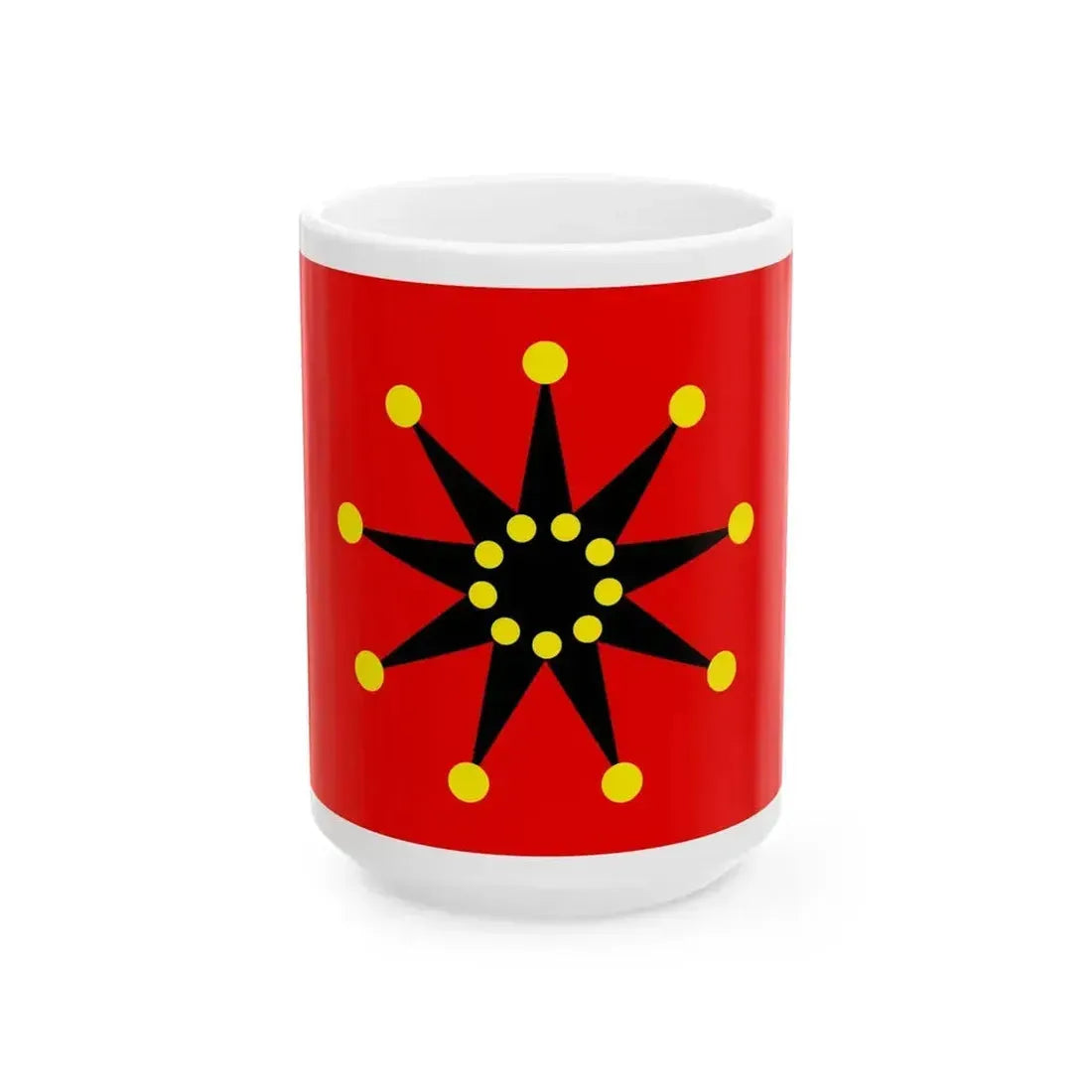 Chinese-army Wuhan flag 1911-1928 18 dots (China) White Coffee Mug 15oz - Go Mug Yourself