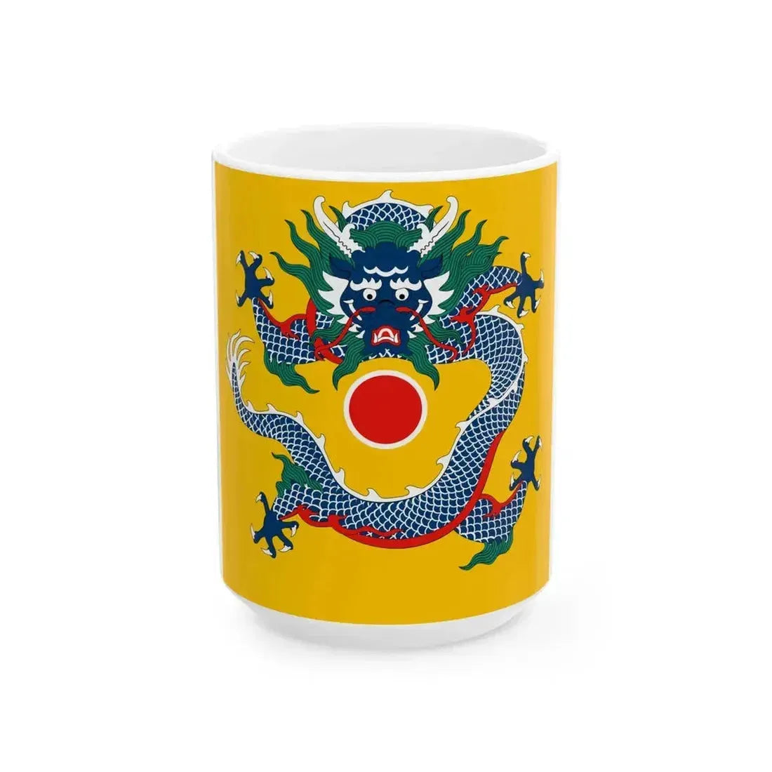 Chinese Dragon Canton (China) White Coffee Mug 15oz - Go Mug Yourself