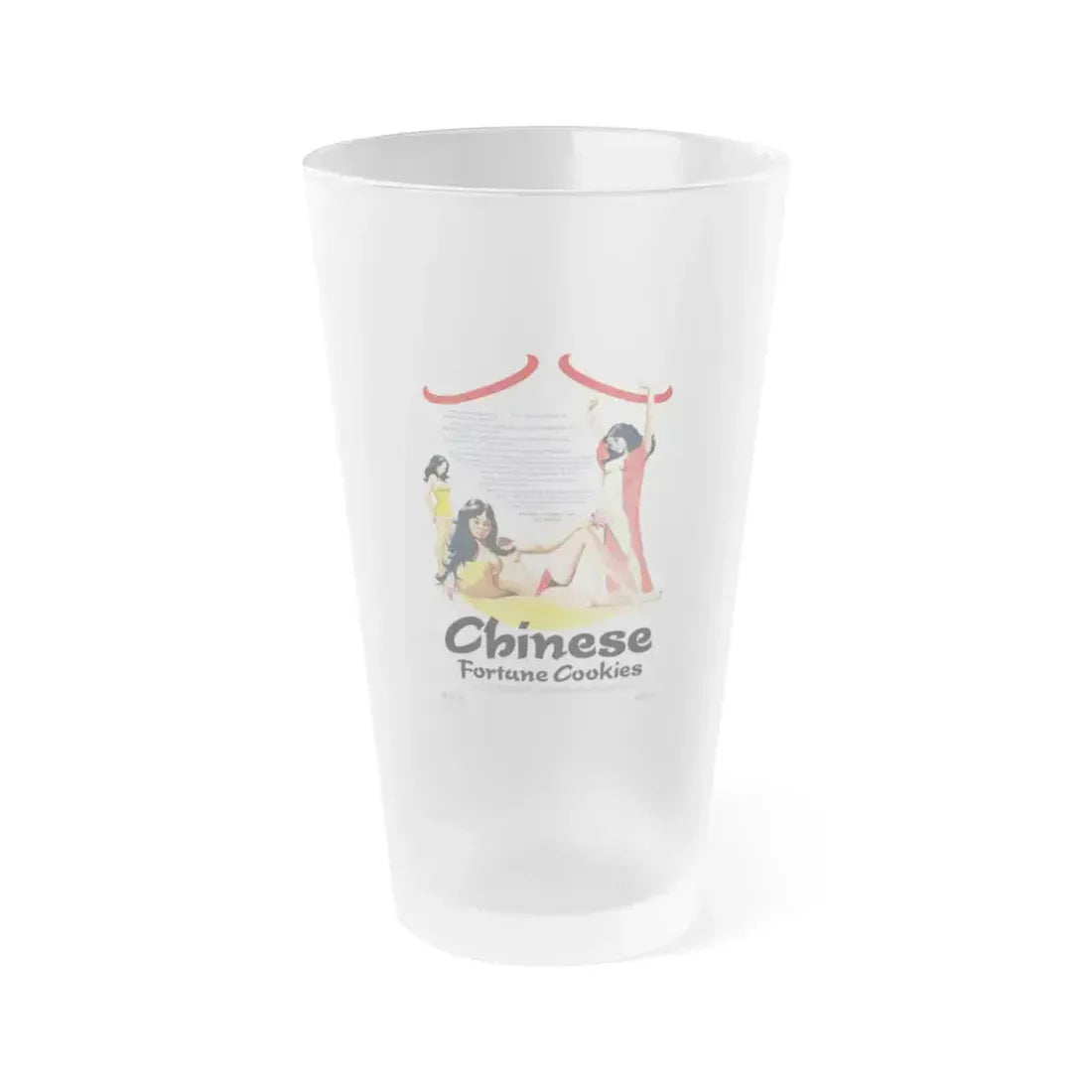 CHINESE FORTUNE COOKIES 1980 Movie Poster - Frosted Pint Glass 16oz 16oz Frosted - Go Mug Yourself