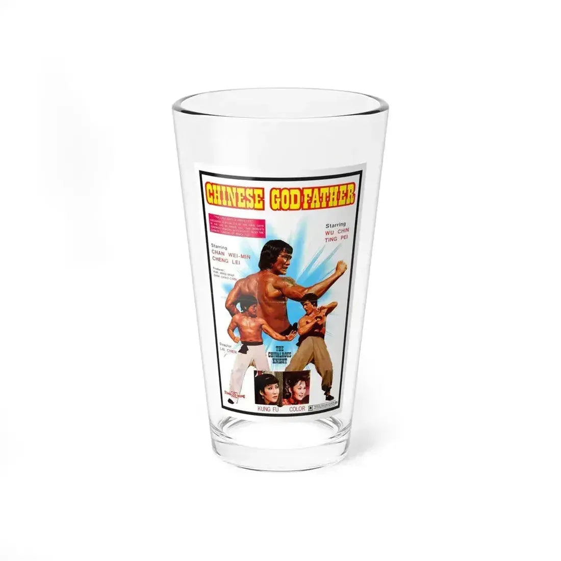 CHINESE GODFATHER 1974 Movie Poster - Pint Glass 16oz 16oz - Go Mug Yourself