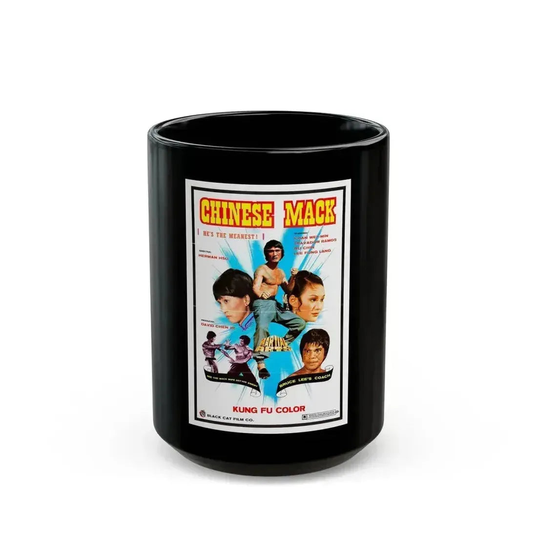 CHINESE MACK (CHINESE GODFATHER) 1974 Movie Poster - Black Coffee Mug 15oz - Go Mug Yourself