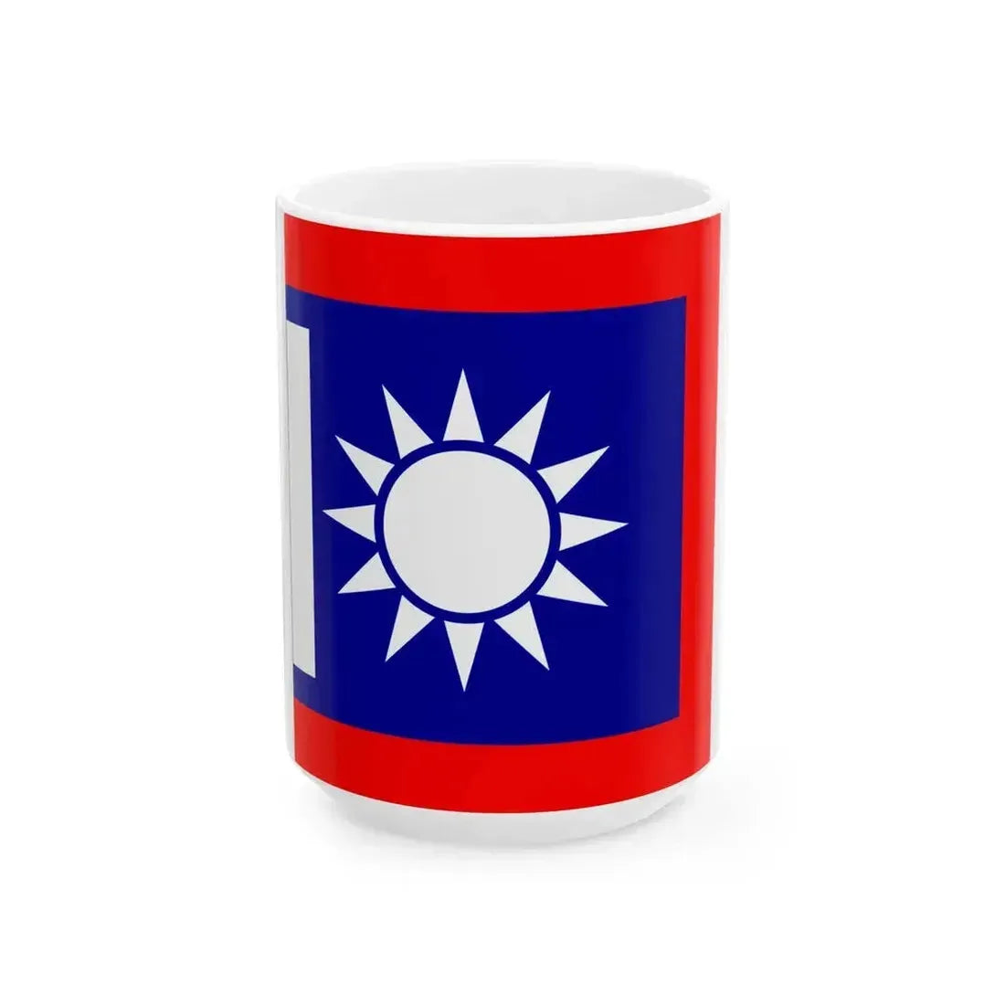 Chinese National Revolutionary Army Battalion Flag 1925 (China) White Coffee Mug 15oz - Go Mug Yourself