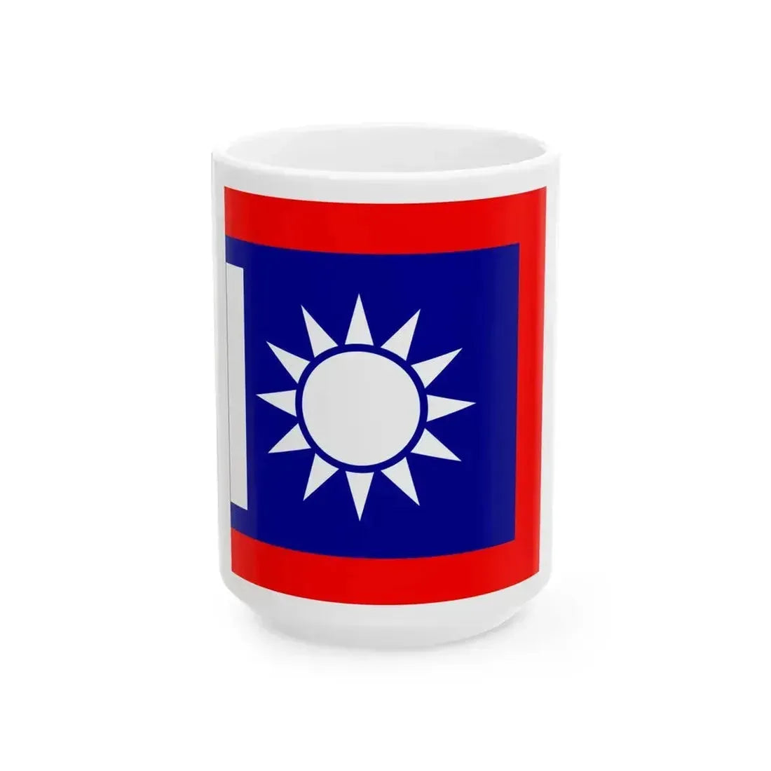 Chinese National Revolutionary Army Company Flag 1925 (China) White Coffee Mug 15oz - Go Mug Yourself