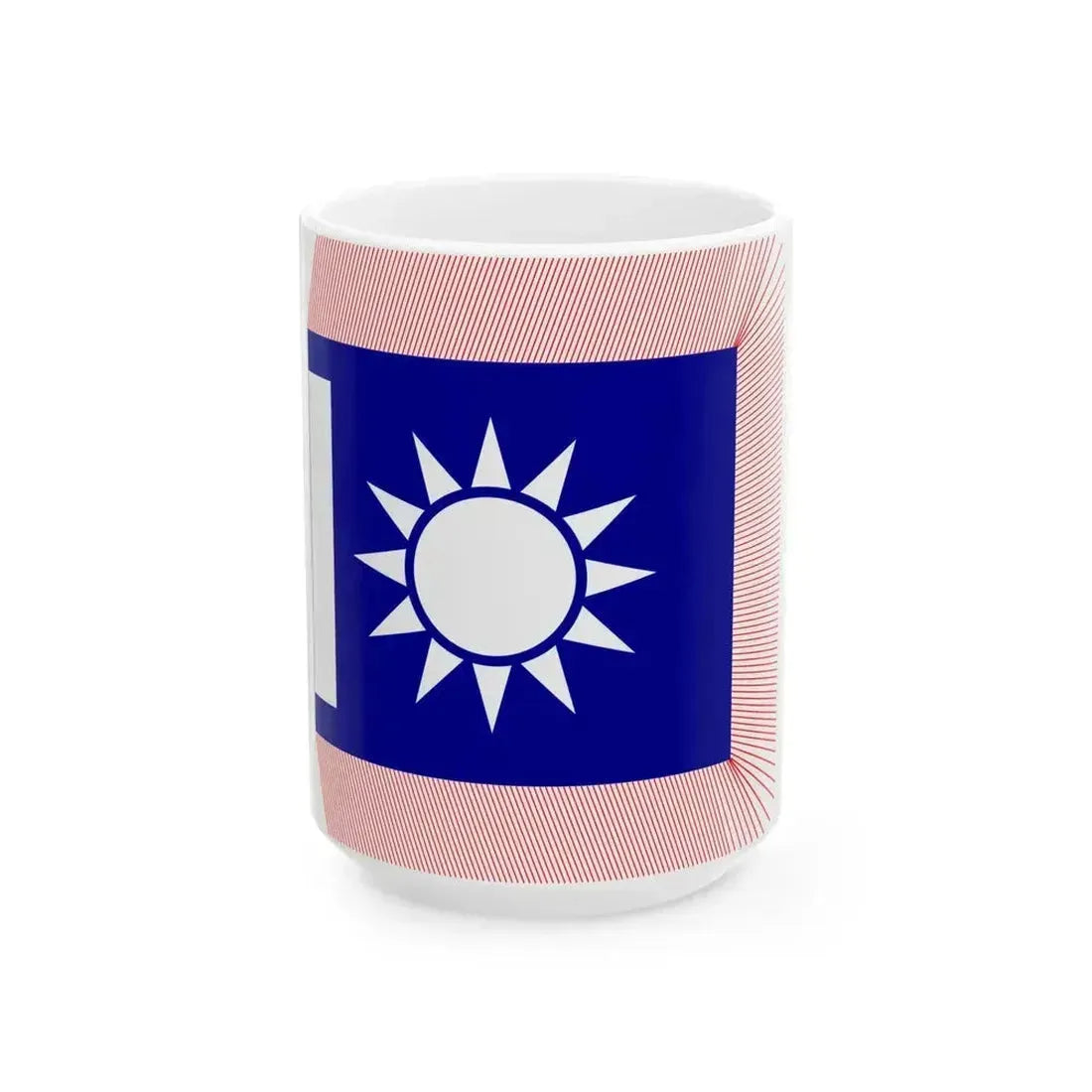 Chinese National Revolutionary Army Regiment Flag 1925 (China) White Coffee Mug 15oz - Go Mug Yourself